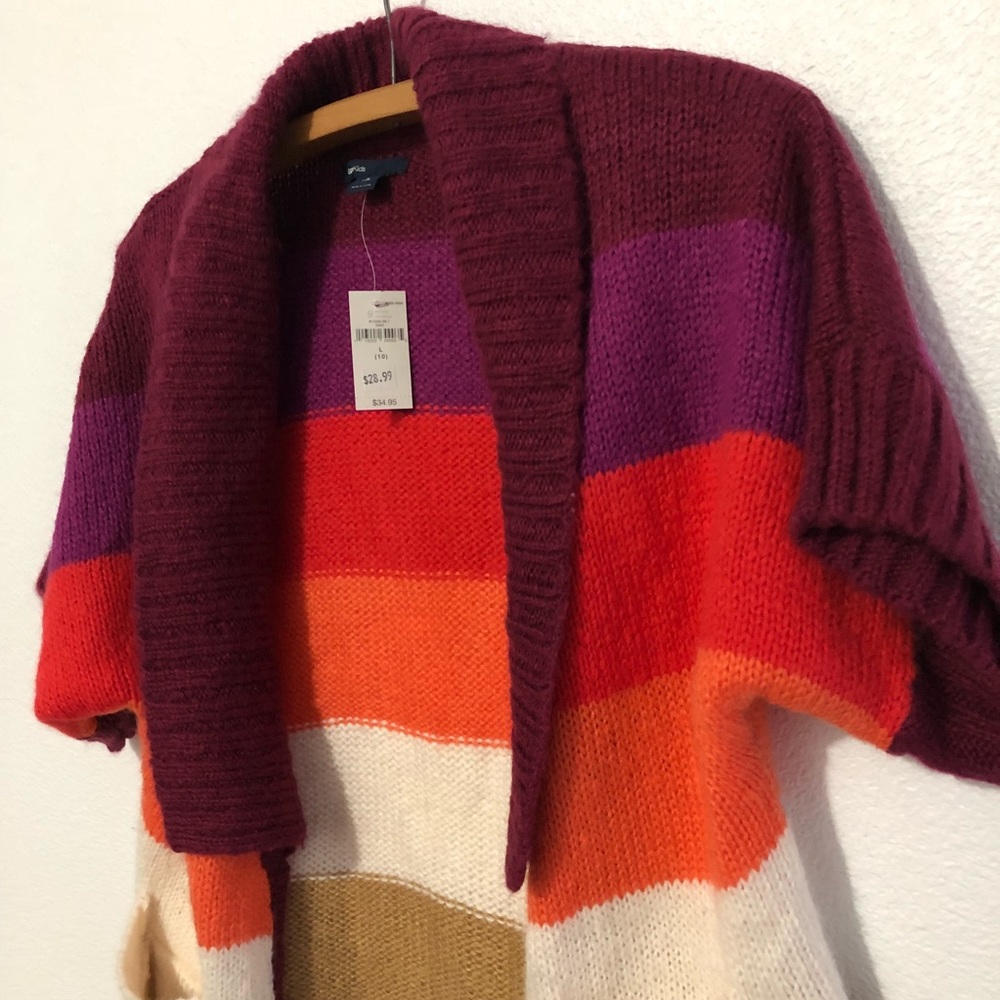GAP Kids Colorblock Cardigan Sweater NEW - Picture 3 of 5